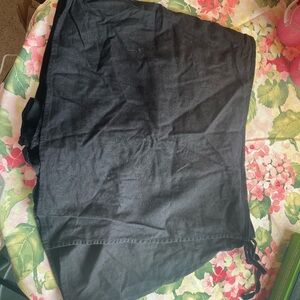 Old Navy Black Elastic Waist Cotton Skirt